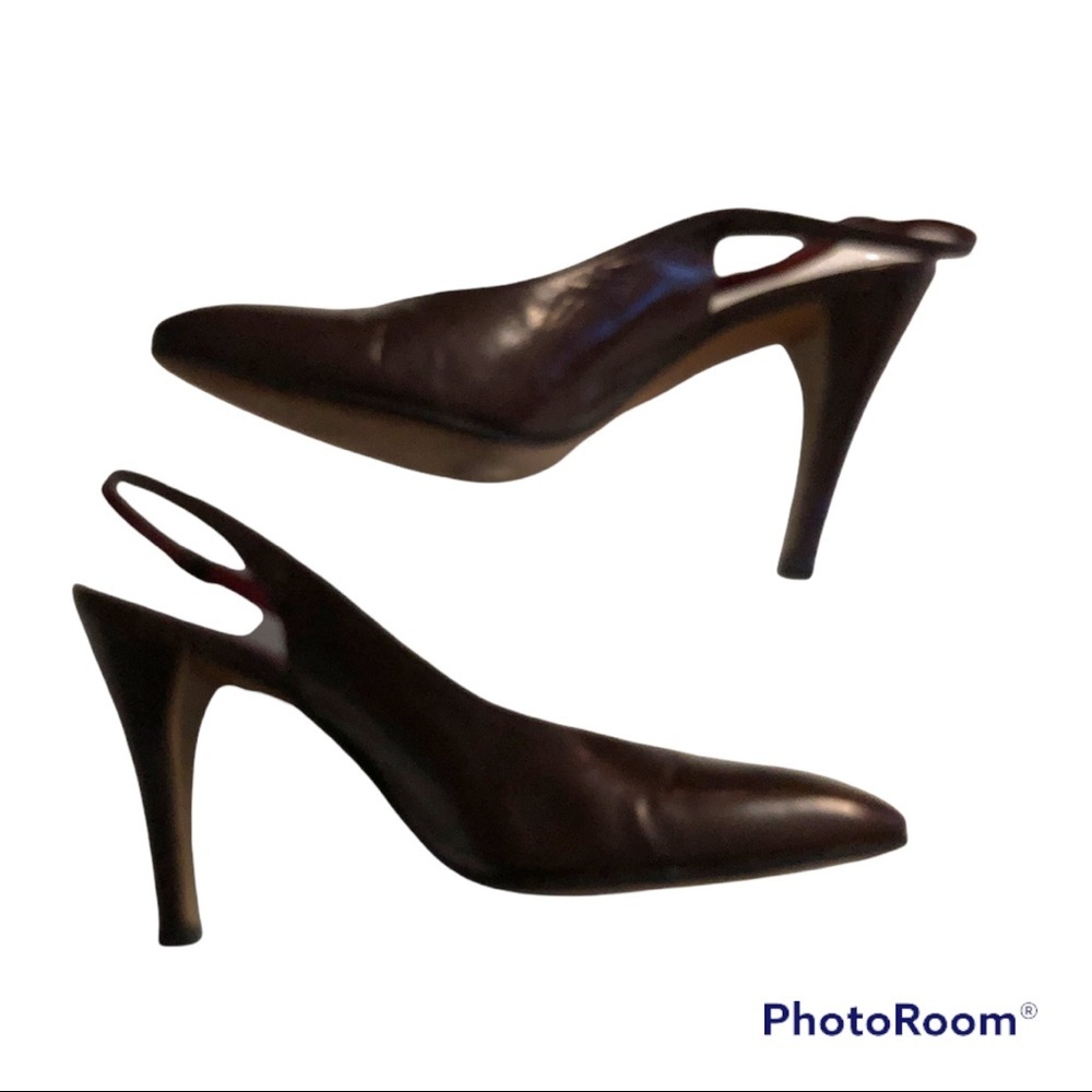 Vintage YSL slingback heels - Picture 5 of 8
